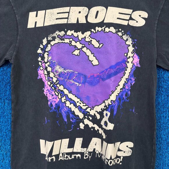 Metro Boomin Heroes & Villains Album Purple Heart Rap Tee M - Picture 2 of 4